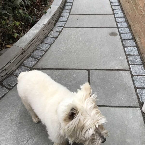 GREY LIMESTONE TUMBLED & BRUSHED