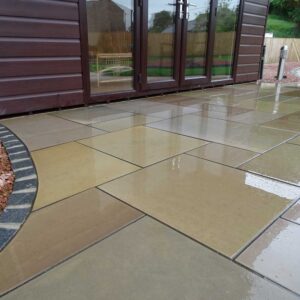 Raj Green Sawn and Honed.