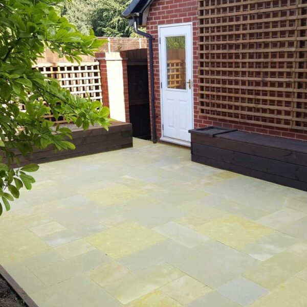 YELLOW LIMESTONE TUMBLED & BRUSHED