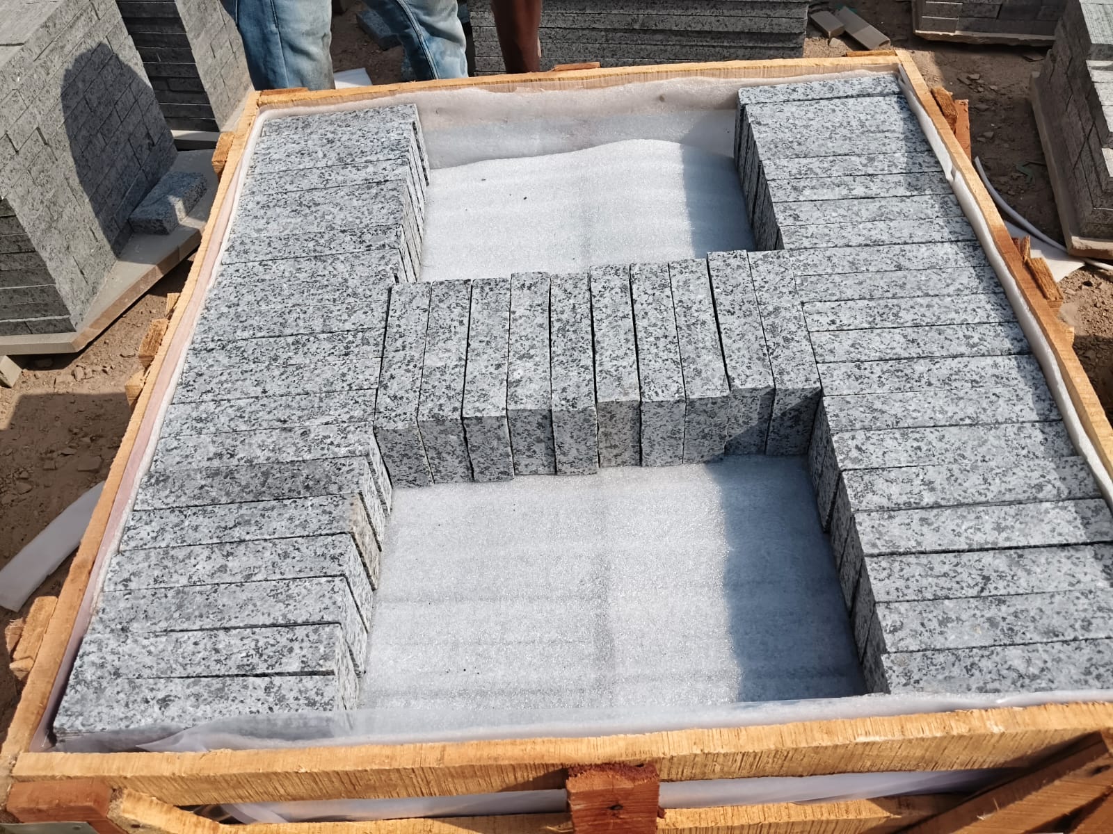 Crate with Granite Setts