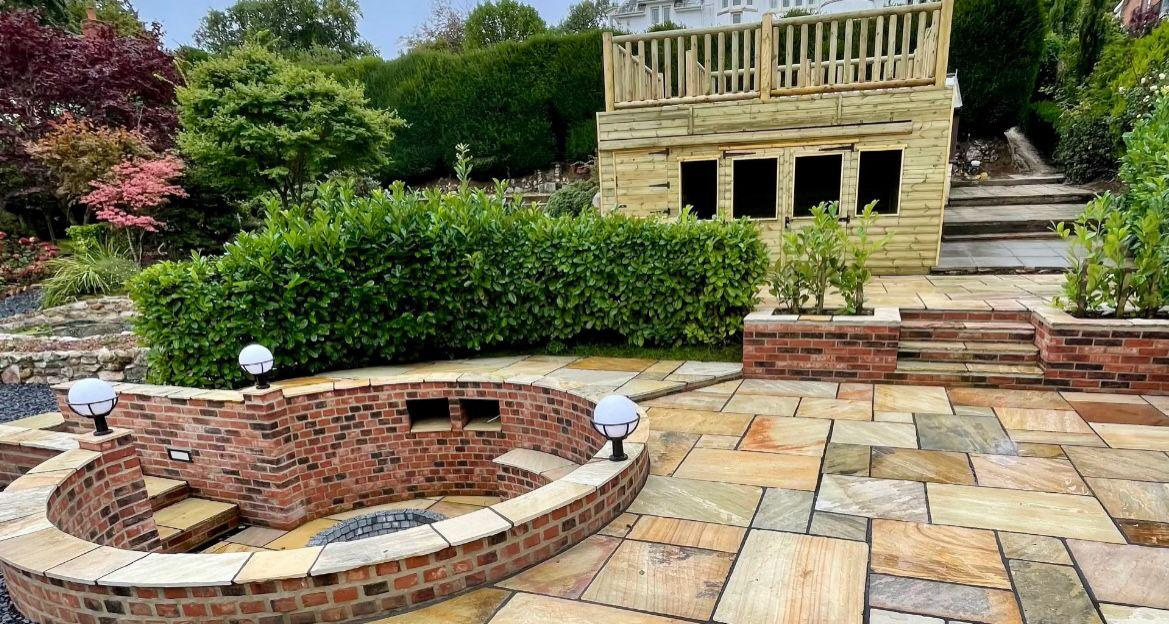 Fossil Buff Sandstone Luxury Garden